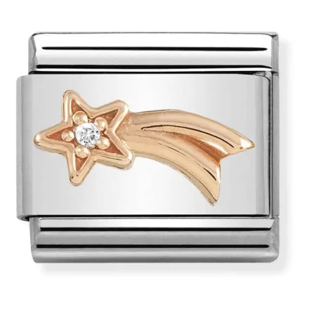 Nomination Composable Classic L&auml;nk Ros&eacute;guld Shooting Star