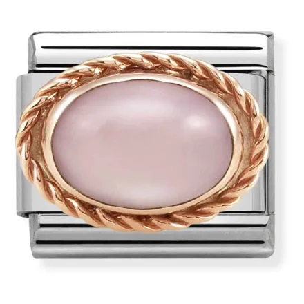 Nomination Composable Classic L&auml;nk med Rosa Opalin