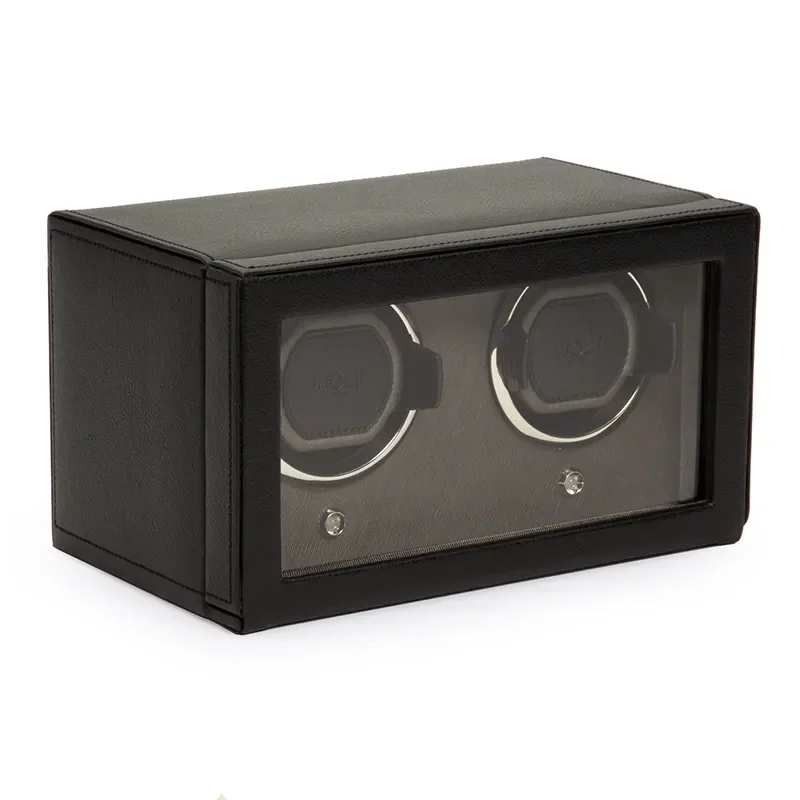 WOLF1834 CUB DOUBLE WATCH WINDER WITH COVER