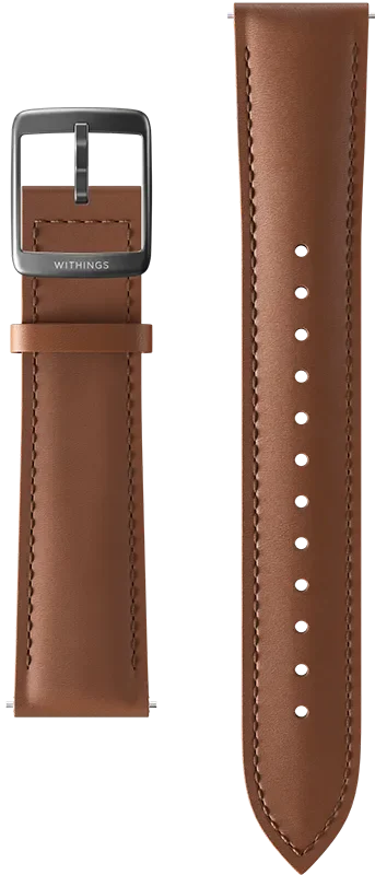 Läderarmband 20mm Brun