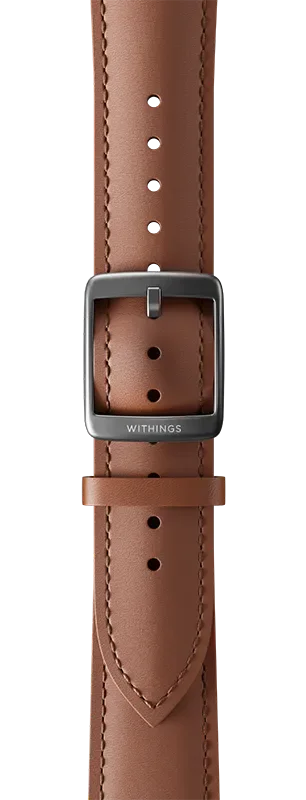 Läderarmband 20mm Brun