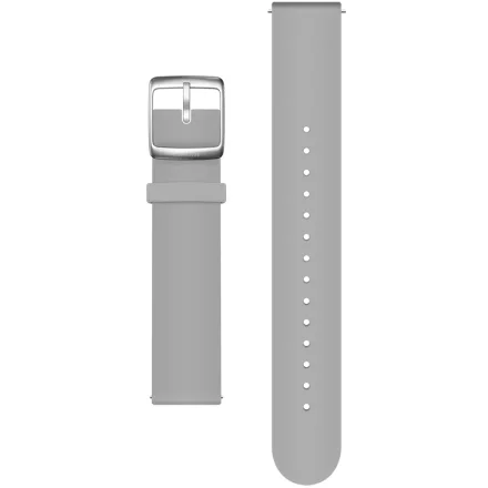 SILICONE STRAP GREY-20MM, SCW2+NOVA,SILVER CLASP
