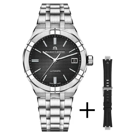 Maurice Lacroix AI6007-SS00F-330-A Herrklocka &ndash; St�l, Svart, Automatisk