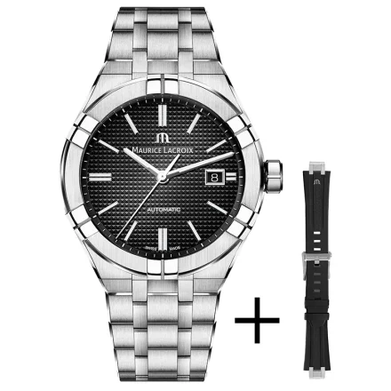 Maurice Lacroix AI6008-SS00F-330-A - Herrklocka i st�l med mekaniskt urverk