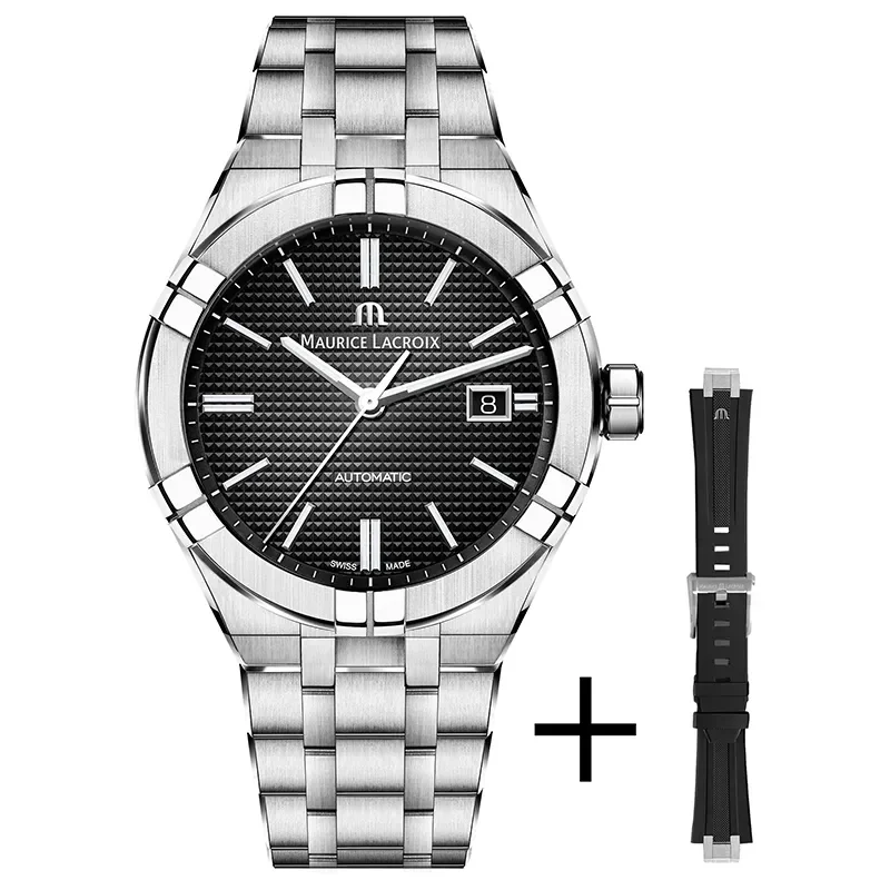 Maurice Lacroix AI6008-SS00F-330-A - Herrklocka i st�l med mekaniskt urverk