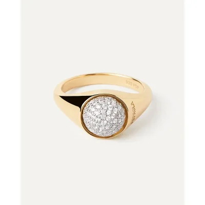 PDPAOLA PAVE MOON Ring AN01-B21