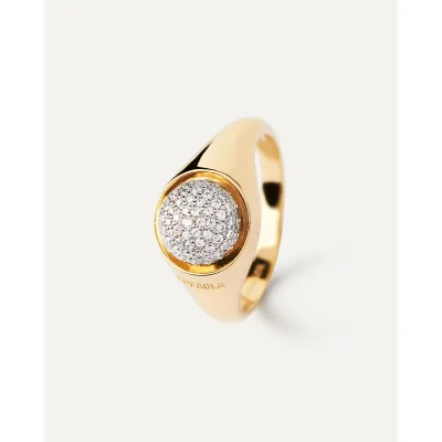 PDPAOLA PAVE MOON Ring AN01-B21