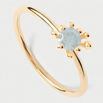 PDPAOLA GREY FLEUR Ring AN01-C93 58