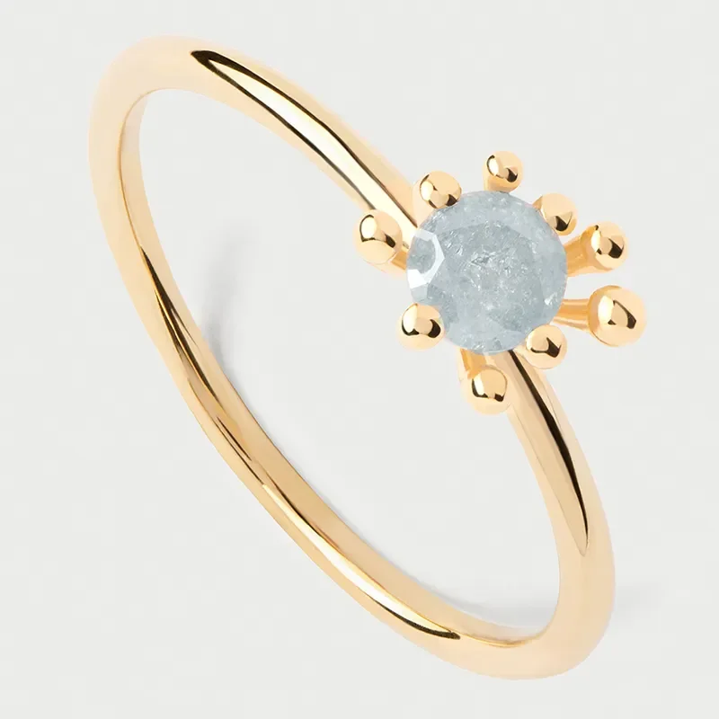PDPAOLA GREY FLEUR Ring AN01-C93 58
