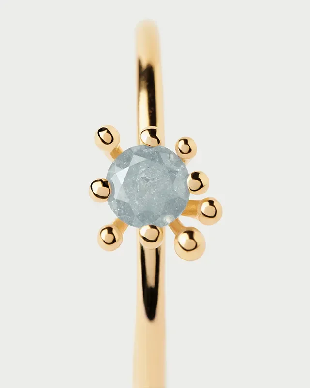 PDPAOLA GREY FLEUR Ring AN01-C93 58