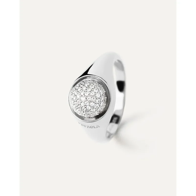 PDPAOLA PAVE MOON Ring AN02-B21