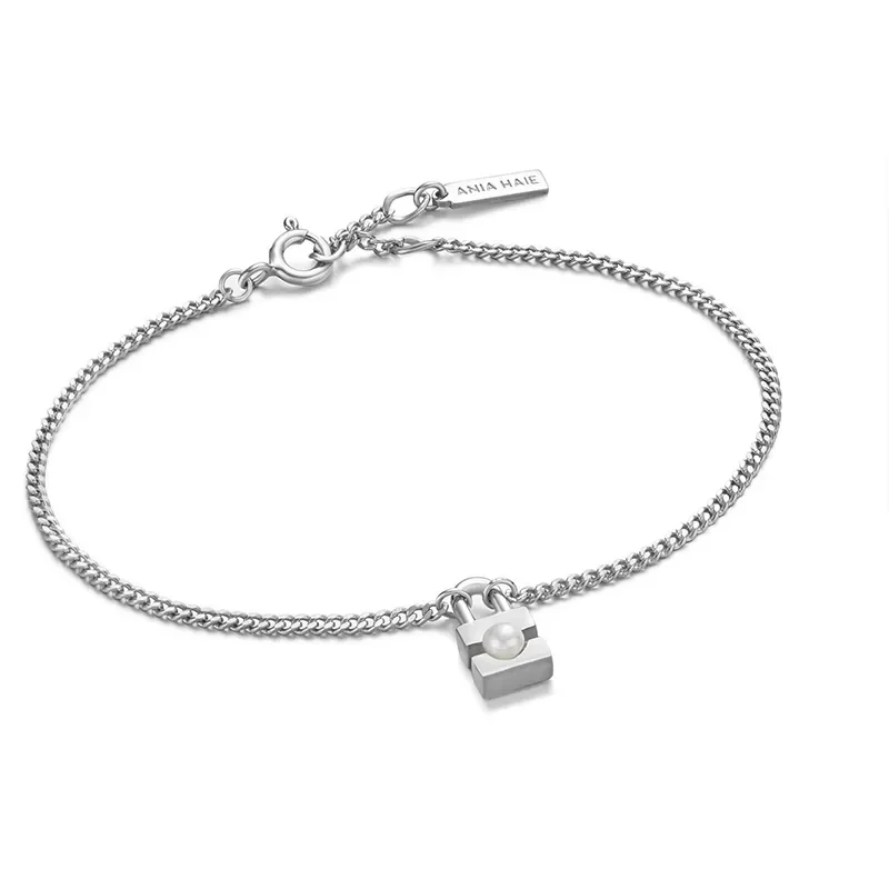 Ania Haie Armband Pearl PADLOCK B054-01H