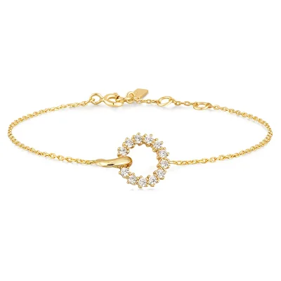 Ania Haie INTERLINKED CircleS PAVE Armband B056-01G