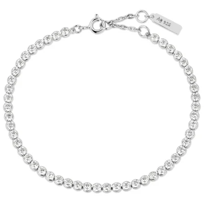 Ania Haie Silver ROW BEZEL SET Armband B058-06H