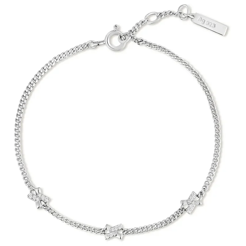 Ania Haie Silver CROSS STATION Armband B061-03H