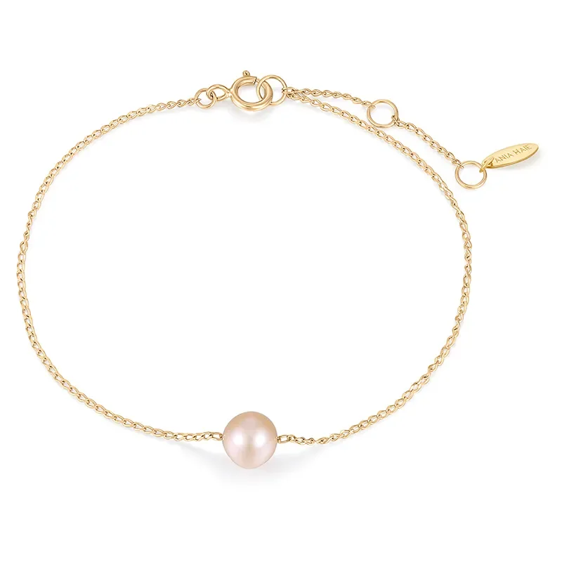 Ania Haie 14 KT Armband Singel PEARL  BAU009-01YG