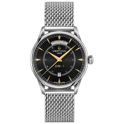 DS-1 Day Date Mechanical, automatic winding
ETA
Swiss Made 100 m - C029.430.11.051.00 