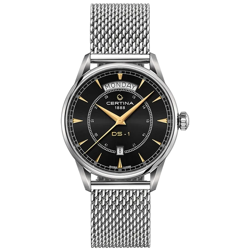 DS-1 Day Date Mechanical, automatic winding
ETA
Swiss Made 100 m - C029.430.11.051.00 