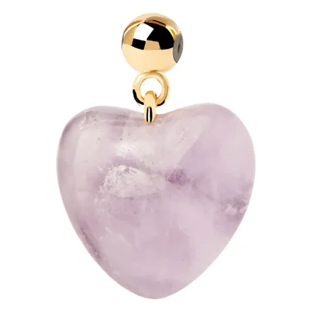 PDPAOLA AMETHYST Heart Charm CH01-118-U