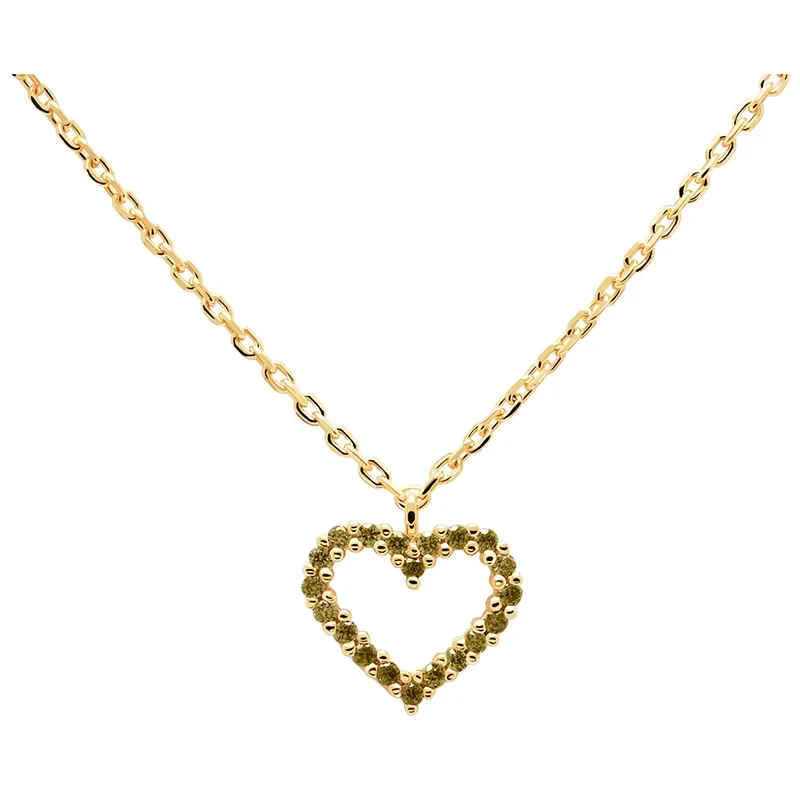 PDPAOLA Olive Heart Halsband CO01-223-U