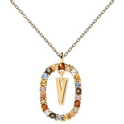 PDPAOLA Bokstav V Halsband CO01-281-U