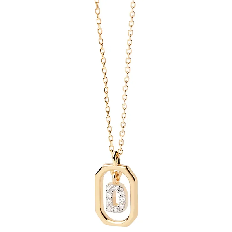 PDPAOLA MINI Bokstav D Halsband CO01-515-U