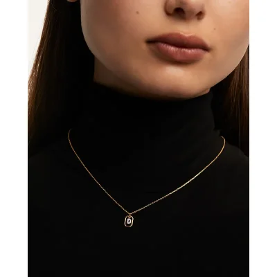 PDPAOLA MINI Bokstav D Halsband CO01-515-U