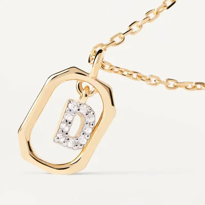 PDPAOLA MINI Bokstav D Halsband CO01-515-U