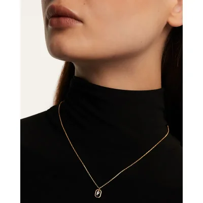 PDPAOLA MINI Bokstav F Halsband CO01-517-U