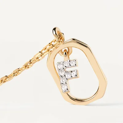 PDPAOLA MINI Bokstav F Halsband CO01-517-U