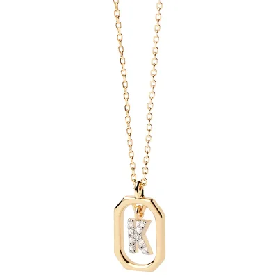 PDPAOLA MINI Bokstav K Halsband CO01-522-U