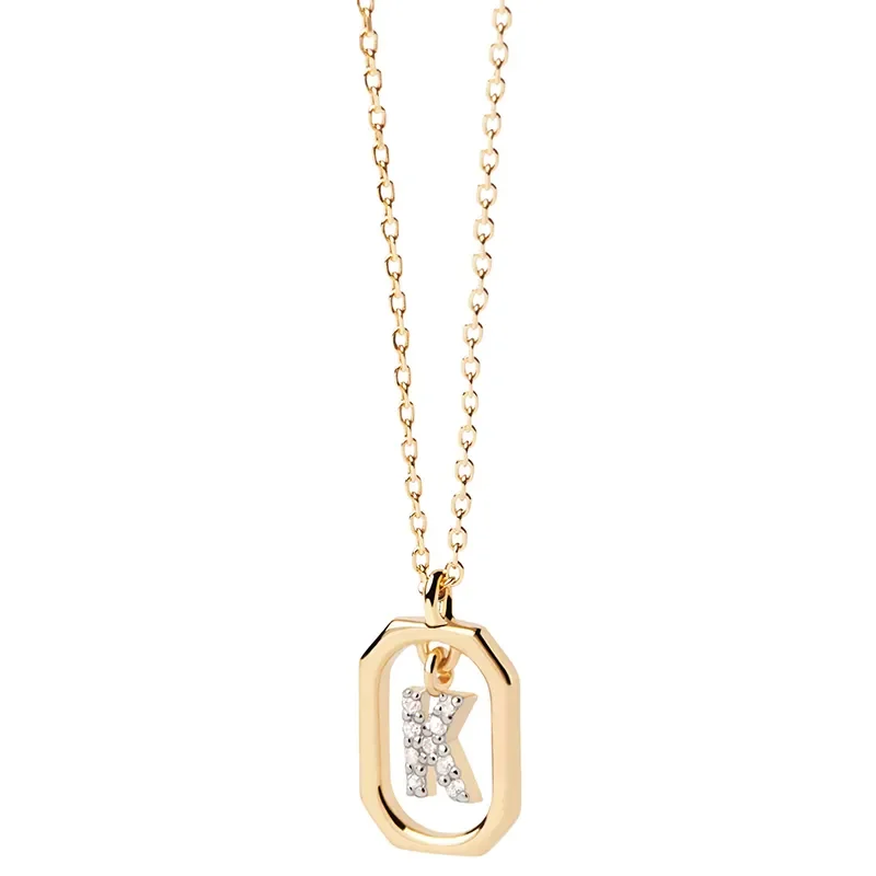 PDPAOLA MINI Bokstav K Halsband CO01-522-U
