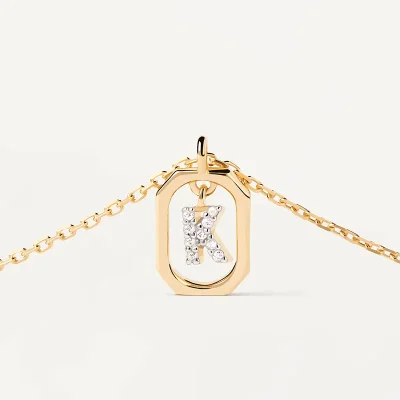 PDPAOLA MINI Bokstav K Halsband CO01-522-U