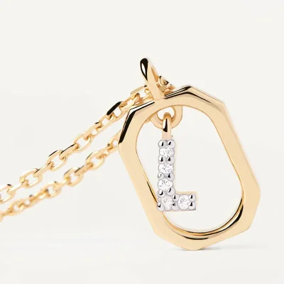 PDPAOLA MINI Bokstav L Halsband CO01-523-U