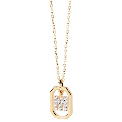 PDPAOLA MINI Bokstav M Halsband CO01-524-U