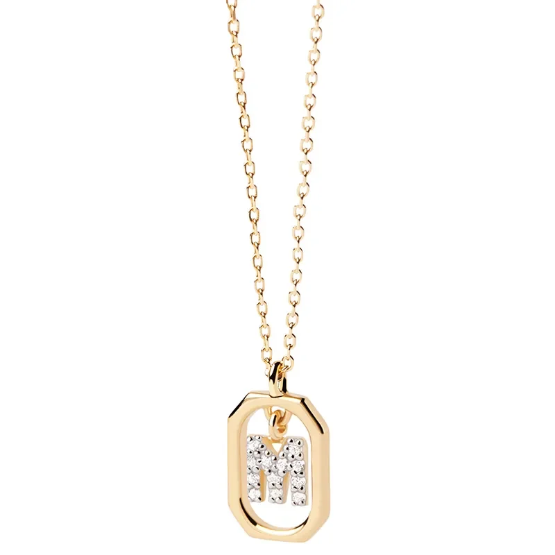 PDPAOLA MINI Bokstav M Halsband CO01-524-U
