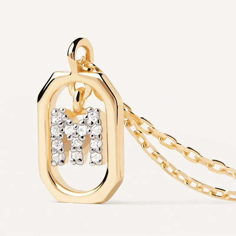 PDPAOLA MINI Bokstav M Halsband CO01-524-U