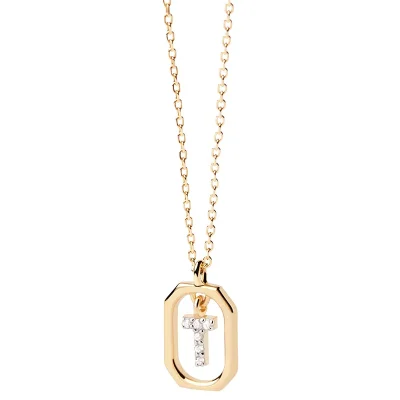 PDPAOLA MINI Bokstav T Halsband CO01-531-U