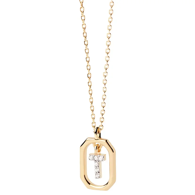 PDPAOLA MINI Bokstav T Halsband CO01-531-U