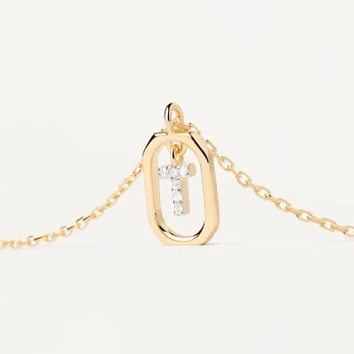PDPAOLA MINI Bokstav T Halsband CO01-531-U