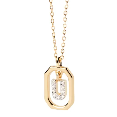 PDPAOLA MINI Bokstav U Halsband CO01-532-U