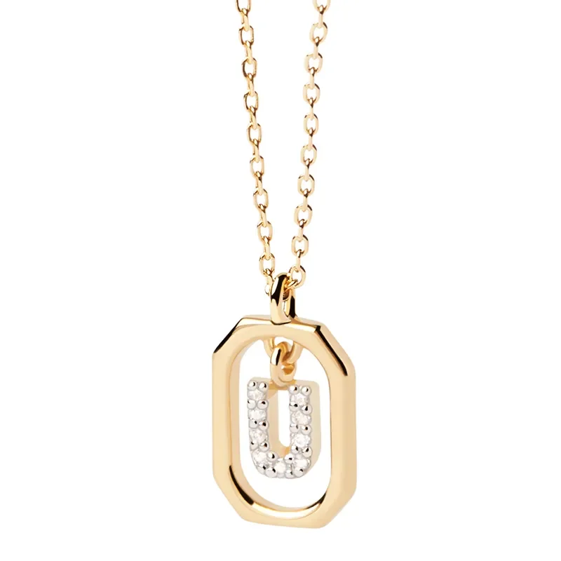 PDPAOLA MINI Bokstav U Halsband CO01-532-U