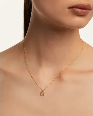 PDPAOLA MINI Bokstav U Halsband CO01-532-U