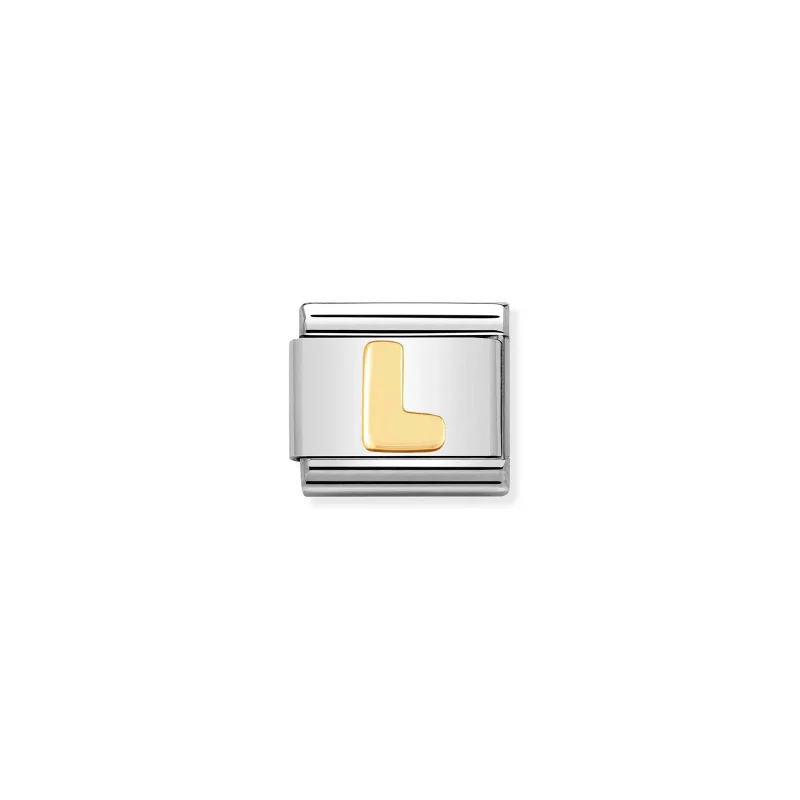 Nomination Composable Classic Länk Bokstav L i bondguld