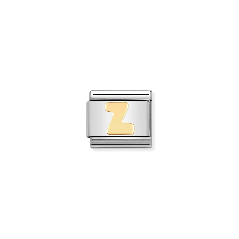 Nomination Composable Classic Länk Bokstav Z i bonded guld