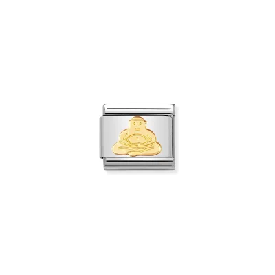 Nomination Composable Classic Länk Buddha i bonded gult