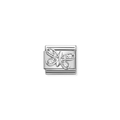 Nomination Composable Classic Länk, Butterfly, Silver och CZ