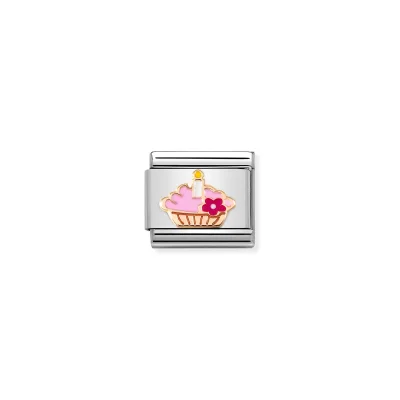 Nomination Composable Classic Länk Cake with Candle