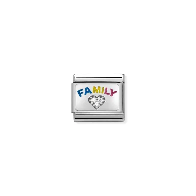Nomination Composable Classic Länk FAMILY Zirconia Heart