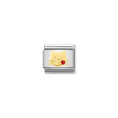 Nomination Composable Classic Länk Flying Kiss Cat